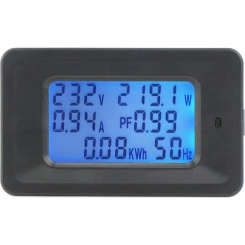 AC 6in1 Multi Meter Voltage 250V Current 20A Power Factor Energy Frequency Multifuction Meter