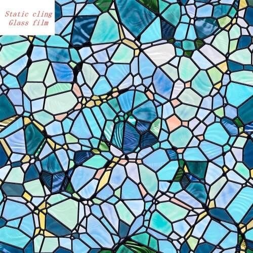 Office decoration translucent opaque window stickers waterproof PVC window Decor film Anti UV Static cling glass film