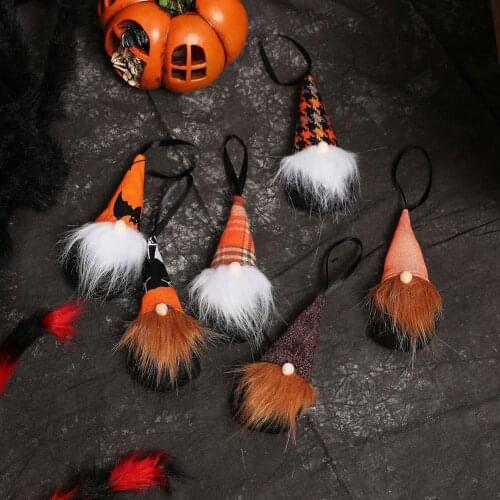 Halloween Christmas Tree Hanging Gnomes Ornament Plush Gnomes Santa Elf Hanging Home Decorations Holiday Decor Party Props