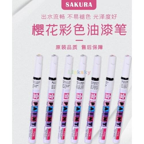 SAKURA-Paint Oil-Based Paint Marker, fine Point, Assorted Colors,Quick drying ink marks opaque ,archival-quality,Art supplies