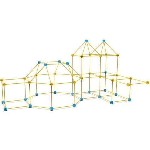 Straw Construction Building Castle House Blocks Motor Skills Montessori Toys