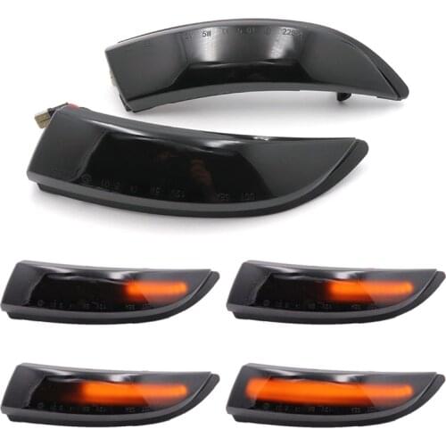 Niscarda Flowing Turn Signal Light LED Rearview Mirror Dynamic Indicator Blinker For Ford Fiesta 2008-2017