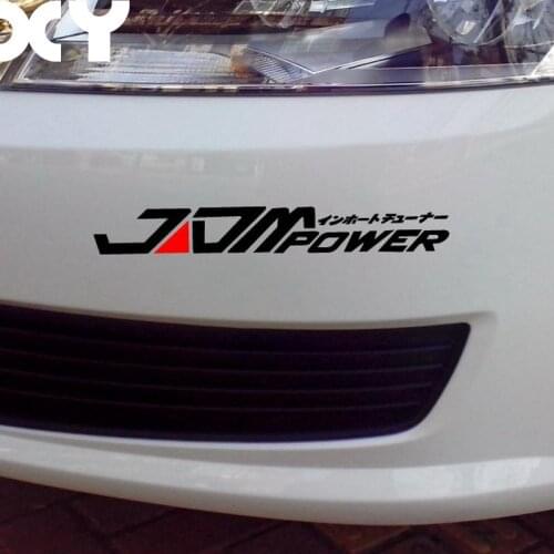 Reflective Waterproof Cool Funny JDM Power Car Sticker For Skoda Peugeot Volkswagen Polo And So on Drop Shipping