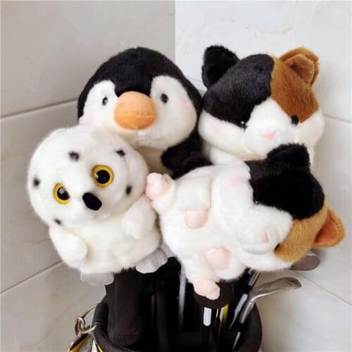 Thick Plush Animal Driver Head Cover Golf Fairway Wood Headcover Penguin Owl Duck Cat Duck