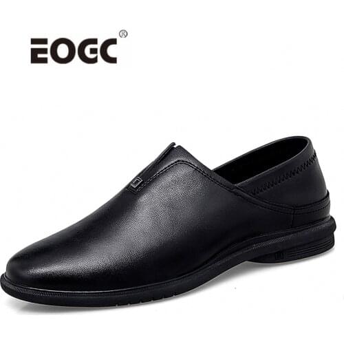 Genuine Leather Shoes Men Casual Loafers Moccasins Comfortable High Quality Men Flats Breathable Driving Men Shoes