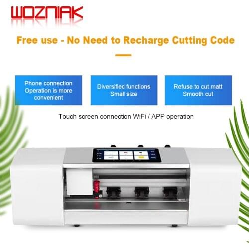 WOZNIAK Smart Film Cutting Machine for IPHONE Android Mobile Phone Tablet Protective Film Cutting Free Use Unlimited Time