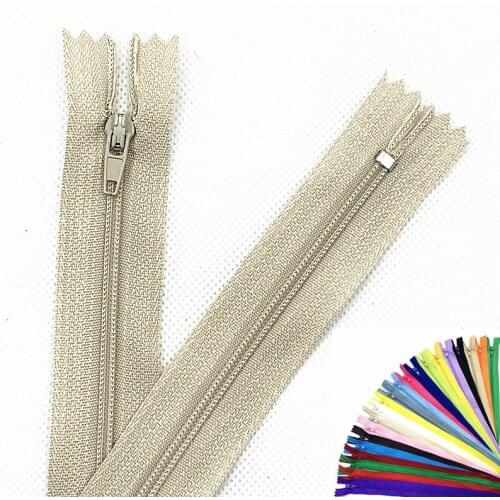 50Pcs 3# 60Cm (24 Inches) Closed Nylon Coil Zipper Tailor Sewing Process Are Available Zippers Bulk (20 Colors)