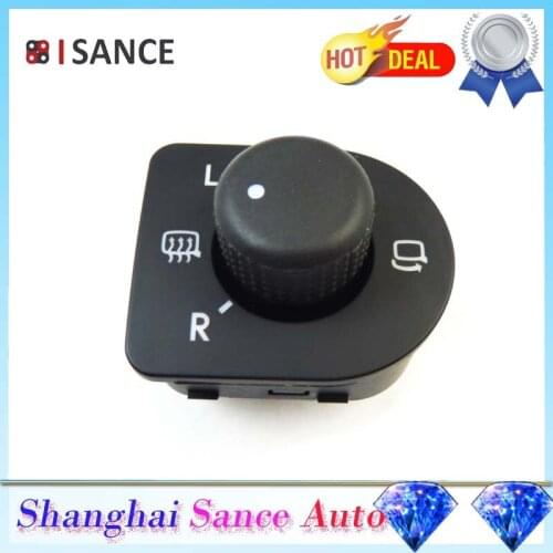 ISANCE Rear View Mirror Switch Control 1J1959565E For VW Beetle Golf IV Jetta Passat B5 1998 1999 2000 2001 2002 2003 2004-2006