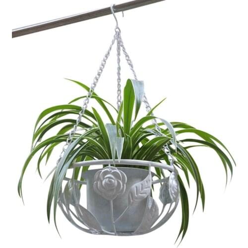 Iron Balcony Hanging Flower Pot Hanging Hanging Basket Wall-Hung Basin