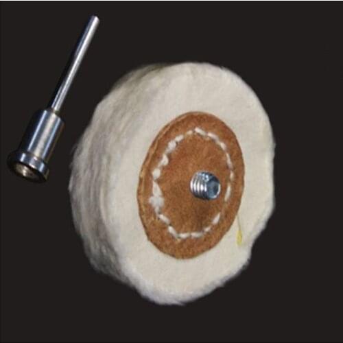 1pc T Style Polish Cloth Wheel Brush Head Grinder Shank Buffing Brush Accessory Rotary Tool Dremel Accessories Shank
