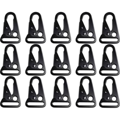 15 Pcs Enlarged Mouth Clip Sling Clasp Olecranon Hook for Sling Outdoors Bag Backpack,Carabiner Keychain Snap Hooks