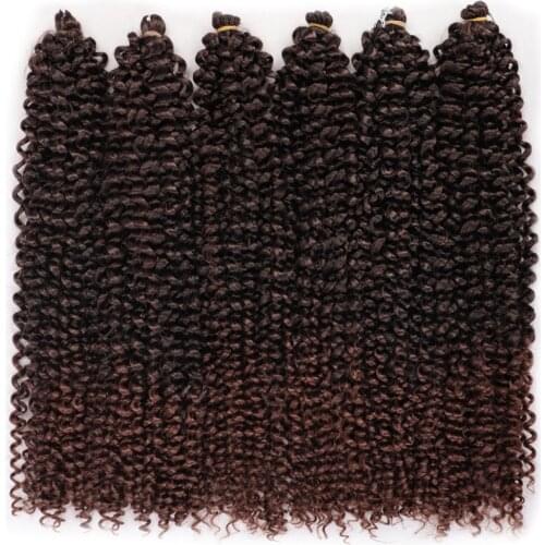 18inches Crochet Braid Hair For Braiding Synthetic Hair Extension Passion Twist Long Water Wave Bohemian Curly Crochet Hair