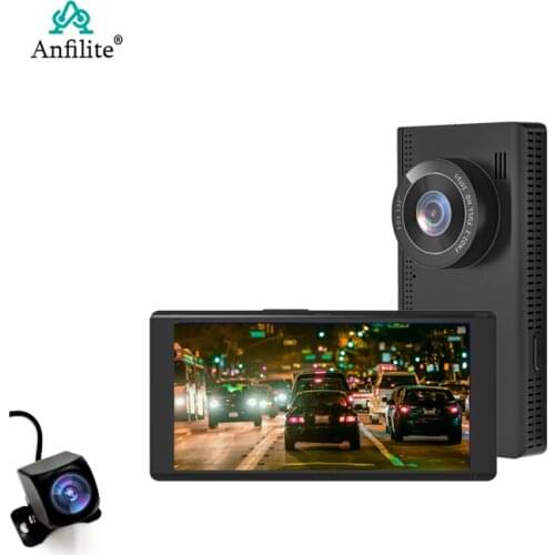 Anfilite 5" Touch Screen Car DVR WiFi ADAS GPS Navigation 4G Android 8.1 Driving Recorder 2GB+16GB Remote Monitor Dash Camera