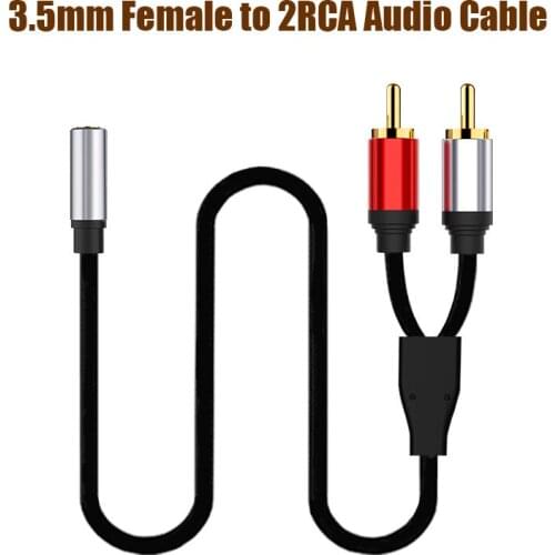 3.5mm/8Pin Male to RCA Audio Adapter Cable Jack 3.5mm Female to 2RCA Male Speaker Cable for Home Theater iPhone MP3 Audio Cable