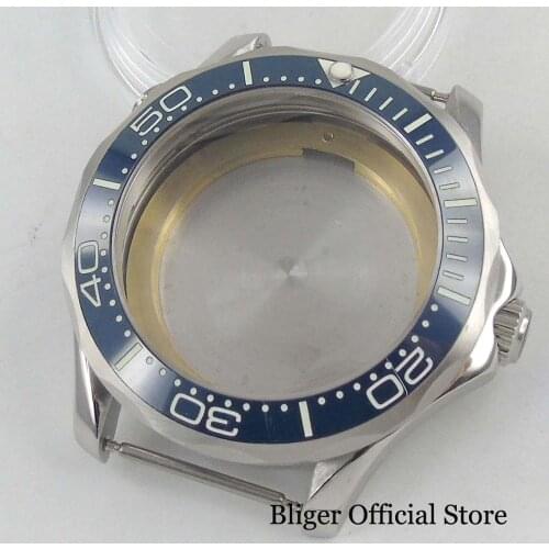 Stainless Steel 41mm Watch Case With Luminous Bezel Fit for MIYOTA Automatic Movement