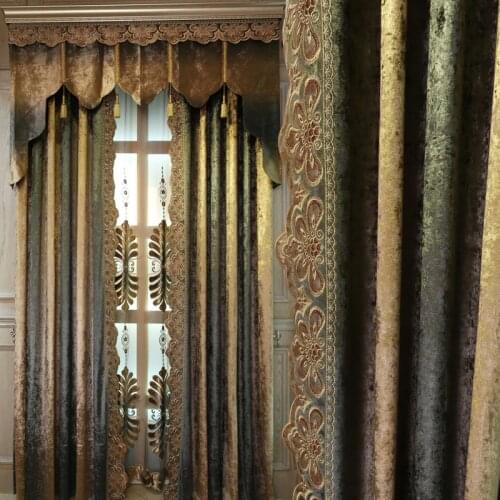 European embroidered Shade curtain and tulle for living room/bedroom Windows blinds,Luxury villa curtain, classic window curtain