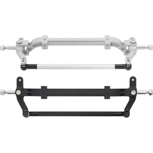 HX5D Manual Assembly Metal Unpowered Trailer Steering Front Wheel Axle with Tie Rod Model Assembly Parts for Tamiya 1/14 RC