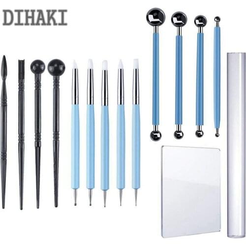 15PCS Arts Crafts Clay Sculpting Tools Pottery Carving Tool Set with Acrylic Roller Sheet for DIY Modelling Sculpting Shaping