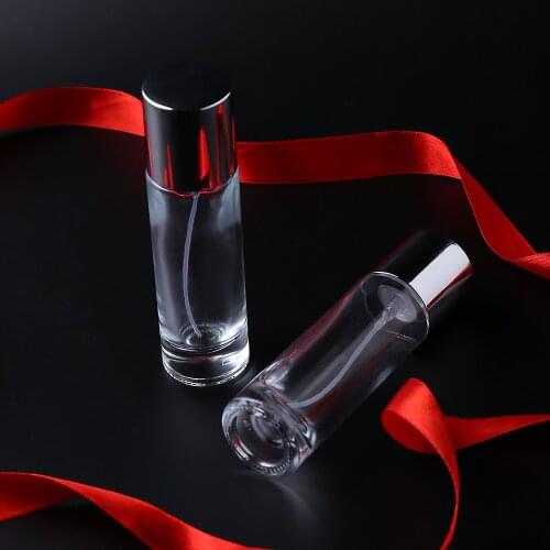 Jxcaih 1pcs 50ml round perfume sub-bottle portable replacement bottle large-capacity rehydration spray bottle glass empty bottle