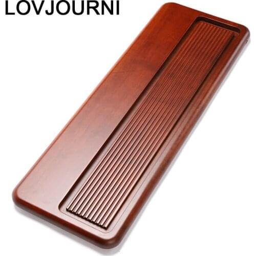China Table Serviertablett Kung Fu Accessories Board Dienbladen Teaware Set Gongfu Holder Chinese Serving Tea Tray