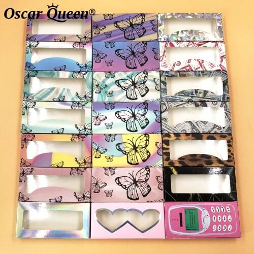 Eyelashes Box Package Wholesale Mink Lashes Box Case Mink Lash Packaging Boxes Makeup Eyelash Case Beauty False Eyelashes Boxes