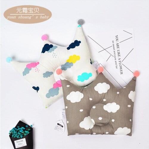 Mini Pillow Prevents Babies Flat Head Baby Crown Shaping Pillows Children Room Decoration Accessories 0-12 Months