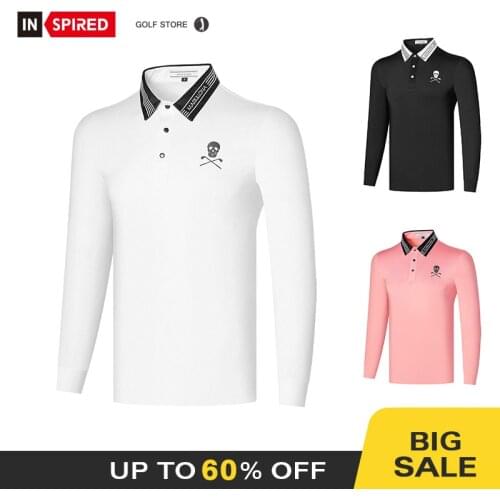 New spring and autumn mens golf clothes long-sleeved golf T-shirt quick-drying outdoor sports shirt
