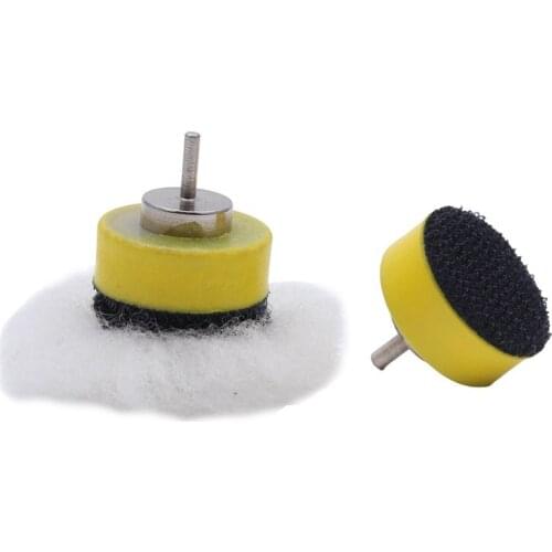 New 10+1 pcs Self-adhesive disk Wool Polishing wheel Grinding Accessories For Dremel Rotate Tools