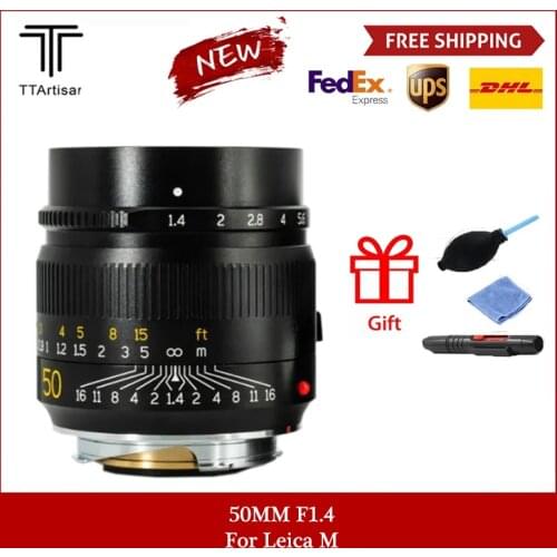TTartisan M 50mm F1.4 ASPH Camera Lens for Leica M Mount MF Large Aperture Lens For M6 M7 M8 M9 M9P M10 M262 M240 M10P M10M M10R