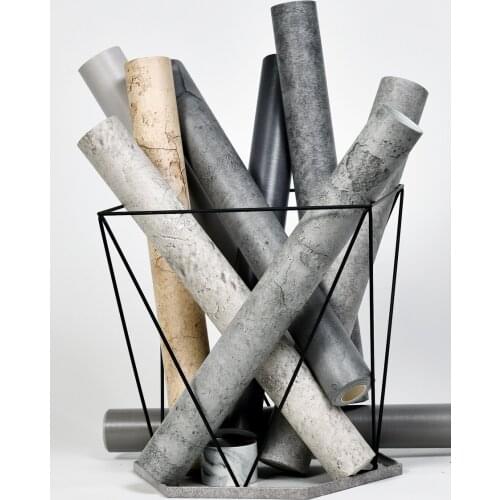 Industrial wind wallpaper ins retro cement gray self-adhesive wallpaper clothing store office waterproof wallpaper