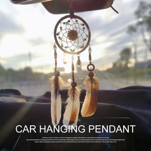 Gifts Dream-Catcher Car Interior Rearview Mirror Hanging Ornaments Car Ornaments Mirror Pendants Car Styling Auto Accessories