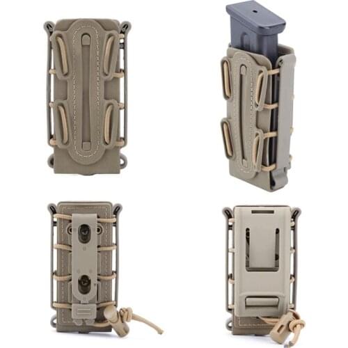 Magazine Pouch 9MM Pistol Universal Fastmag Molle Soft Mag Carrier for Shooting Tactical Fastmag Holder Hunting Paintball