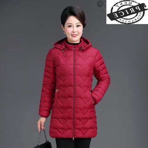 Size High Plus Quality Winter Womens Jacket Elegant Down Cotton Coat Female Thick Warm Parkas Woman Clothing Hiver LG003