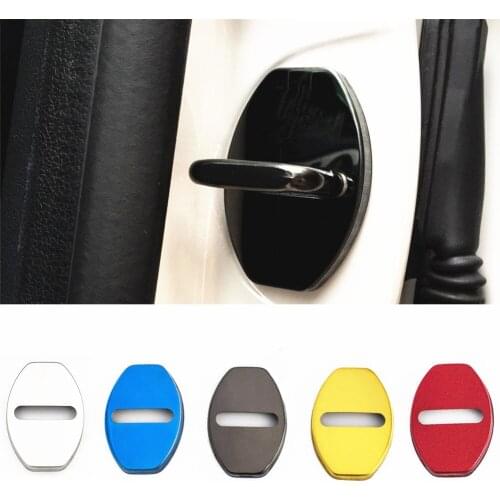 Car-styling door lock cover emblems case for VW Volkswagen Tiguan Seat FR Skoda Octavia Audi Sline Car Accessories stickers