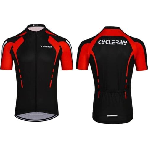 Cycling Jersey Summer Men Short Sleeve MTB Bike Jersey Breathable Anti-UV Cycling Shirt Bicycle Clothing Maillot