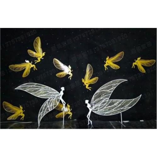 Iron Elf Wings Elf Show Window Decoration Stage Decoration Wedding Supplies