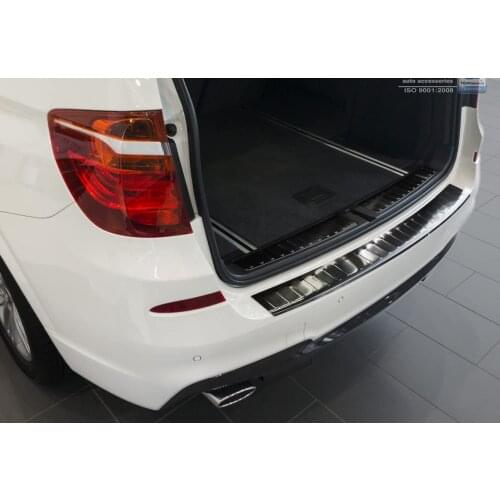 ZIC Brushed Grahite Stainless Steel Rear Bumper Protector Guard for 2015-2017 BMW X3 F25 Facelift