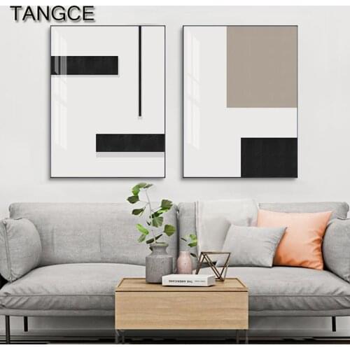 Abstract Geometric Canvas Painting Minimalist Poster and Print Modern Wall Pictures for Living Room Nordic Wall Art Decoration