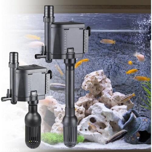 1 Set Filtering Pump Energy-efficient Aerator Pump Corrosion Resistant 3 in 1 Fish Tank Filter Pump Aquarium Accessories