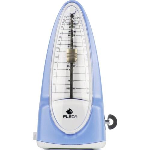 FLEOR Metronome Mechanical Bell Ring Rhythm for Guitar Bass Piano Violin Accessories, Light Blue