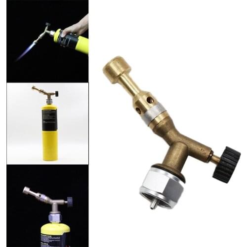 Propane Gas Torch Head Hand Ignition for MAPP Adjustable Flame for Welding Plumbing Solder