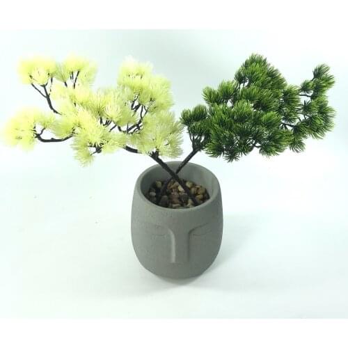 Artificial Pine Tree Garden Art Craft Decorative Accessories Simulation Home Office Decorative Plant Fake Pine Needles Branches