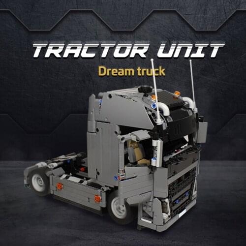 MOC 37849 High-TechEngineering FH Tractor Unit Building Blocks Vehicle Car Bricks Set Educational DIY Toys For Children Boys