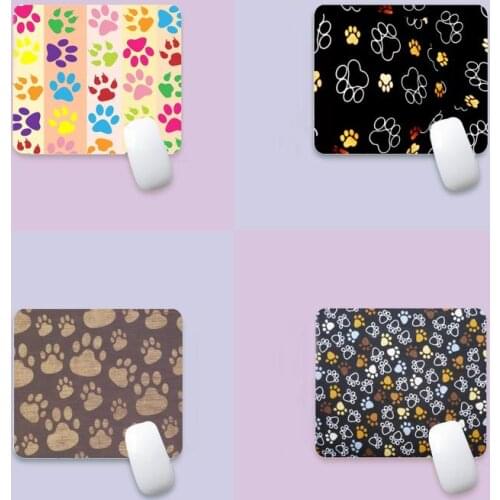 Cat Paw Print Laptop Computer Mousepad edge native rubber special game mouse pad polyethylene table mat non slip