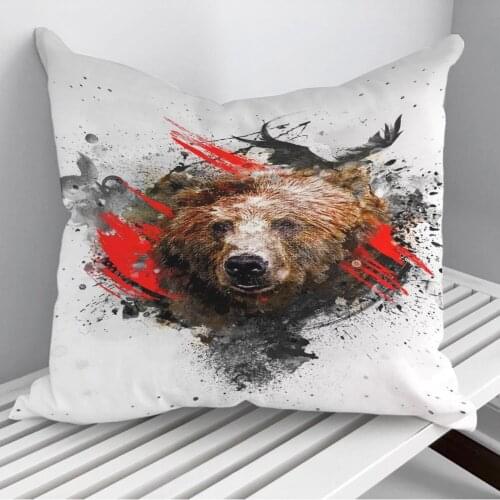 Bear Throw Pillows Cushion Cover On Sofa Home Decor 45*45cm 40*40cm Gift Pillowcase Cojines Dropshipping