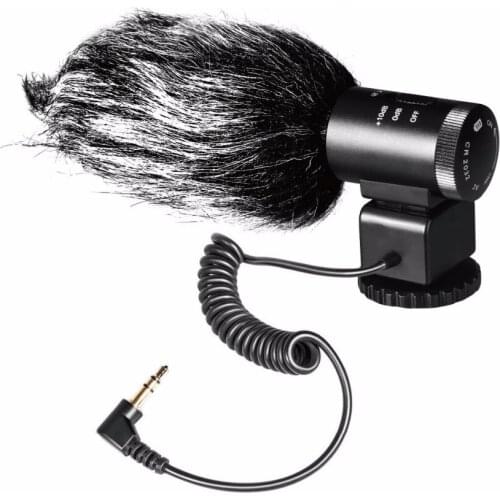 MEKE MK-MP1 20M 3.5 MM Standard Autio Tnput Super-Cardioid Pickup Noise reduction video interview Microphone
