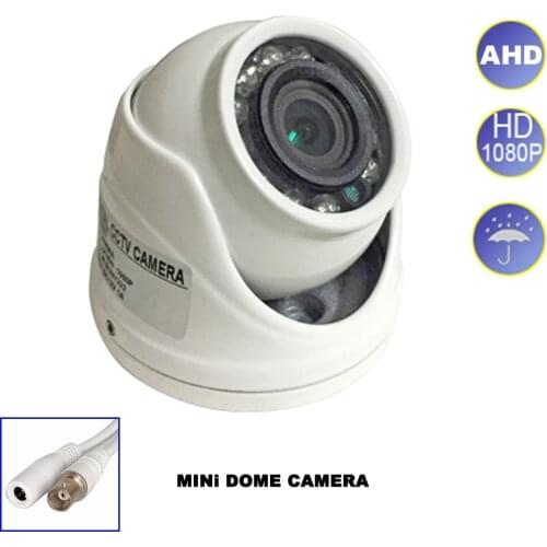Metal AHD 2mp 1080p Mini IR Dome Outdoor Waterproof IP66 Cameras Surveillance Security Monitor For CCTV M2019 Lens Optional