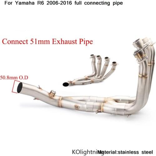 2006 2007 2008 2009 2010 2011 2012 2013 2014 2015 2016 Silp on for Yamaha R6 Motorcycle Stainless Steel Full Exhaust System