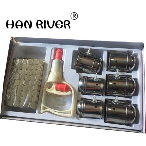 HANRIVER 2018 The stainless steel pump can be used as a combination of moxibustion and moxibustion pot