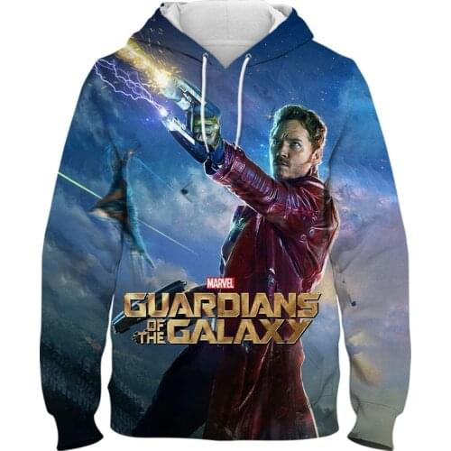 New Superhero Marvel Movie guardian of the galaxy 3D print Hoodies Funny Pullover long sleeves boys kids Tracksuit mens clothing